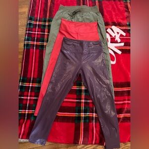 ZYIA Women's Leggings in Purple, Red, and Green